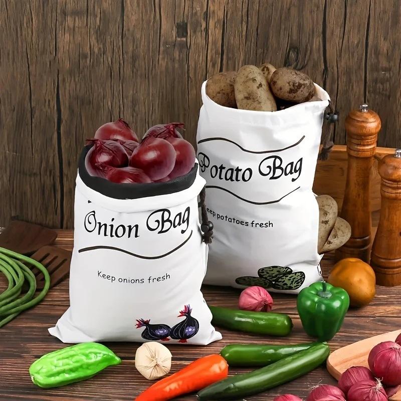 Potato Onion Storage Bag Keep  - đánh giá và giá Reusable Produce Bag