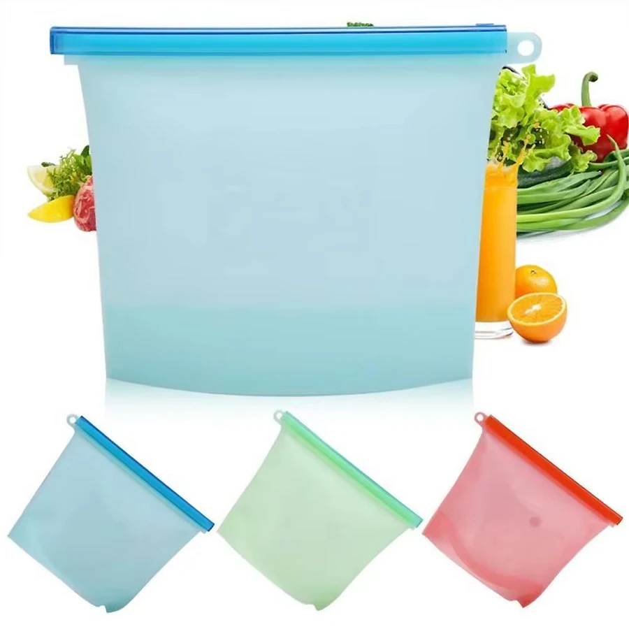 1000ml Reusable Silicone Food  - đánh giá và giá Reusable Produce Bag