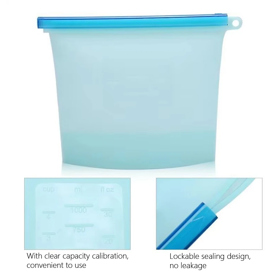 1000ml Reusable Silicone Food  - đánh giá và giá Reusable Produce Bag