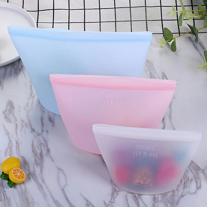 Reusable Silicone Storage Bags - đánh giá và giá Reusable Produce Bag